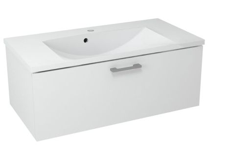 Przejdź do produktu MAKALA szafka umywalkowa 89,5x35x45,2 cm, biała