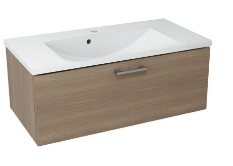 Przejdź do produktu MAKALA szafka umywalkowa 89,5x35x45,2 cm, orzech bruno