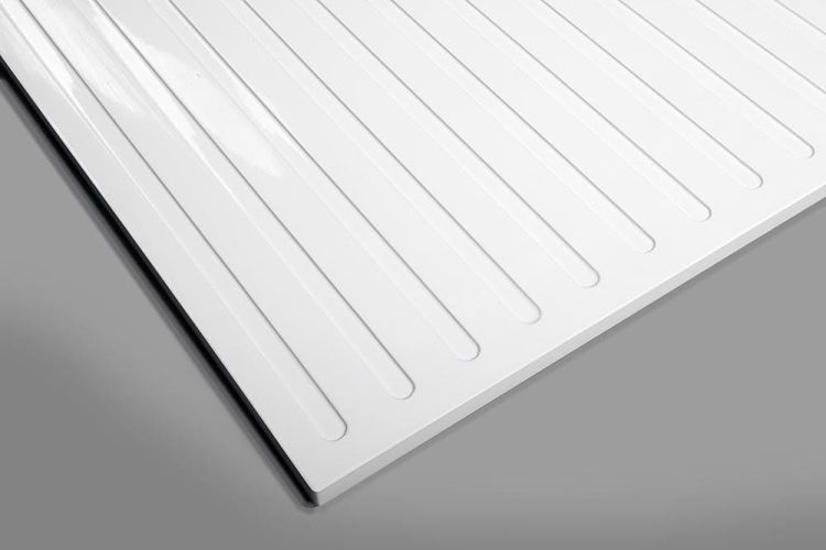 MIRAI brodzik kompozytowy, kwadrat 100x100x1,8cm, biała