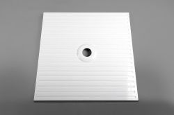MIRAI brodzik kompozytowy, kwadrat 100x100x1,8cm, biała