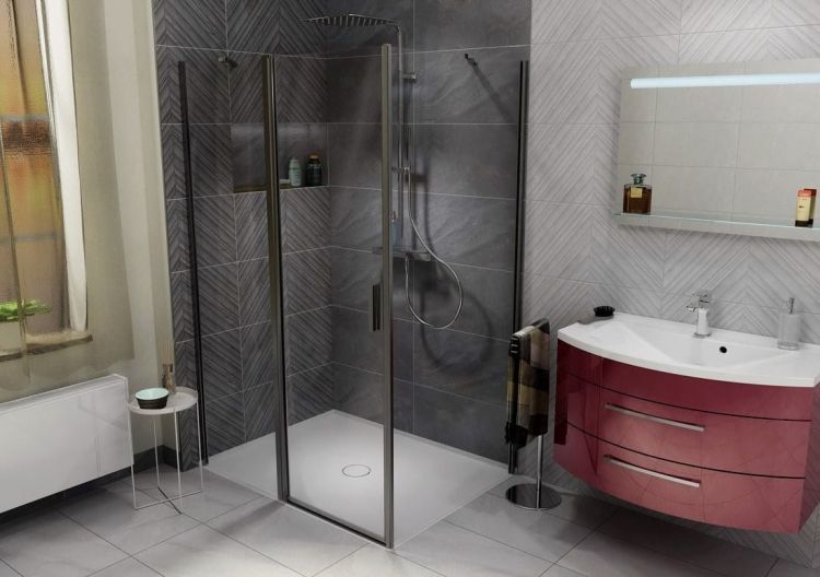 MIRAI brodzik kompozytowy, kwadrat 100x100x1,8cm, biała