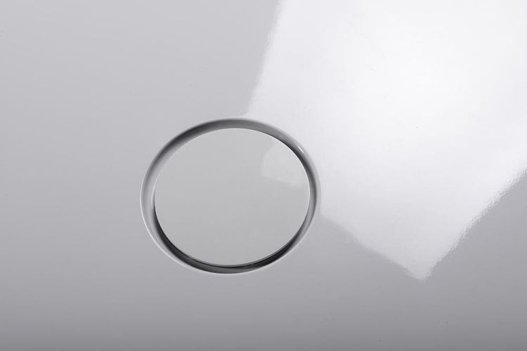 MIRAI brodzik kompozytowy, prostokąt 120x80x1,8cm, prawy, biała