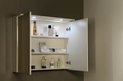 KAWA LED szafka z oświetleniem LED 80x70x25,5cm, bialy