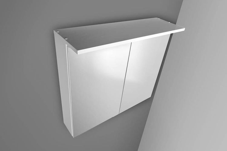 KAWA LED szafka z oświetleniem LED 80x70x25,5cm, bialy