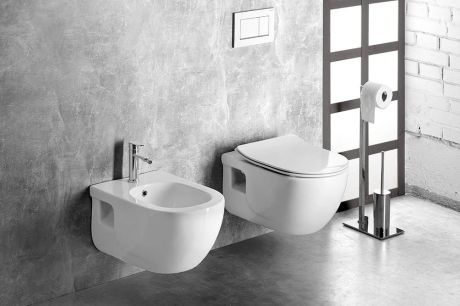 Przejdź do produktu BRILLA bidet wiszący, 35,5x53cm, biały