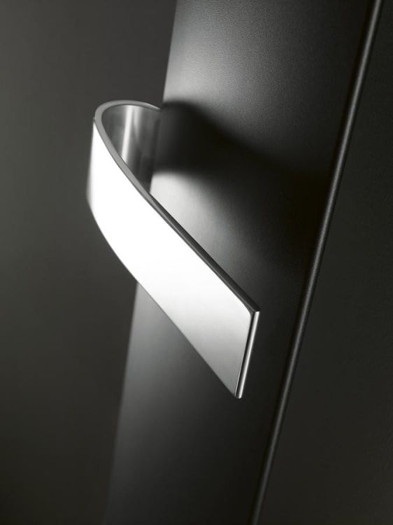 OTHELLO MONO SLIM grzejnik 300x1890mm, czarny matowy