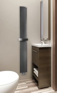 OTHELLO MONO SLIM grzejnik 300x1890mm, czarny matowy
