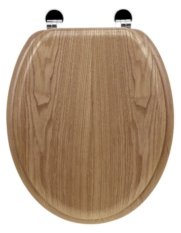 AQUALINE deska WC, MDF, dąb