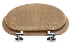 AQUALINE deska WC, MDF, dąb