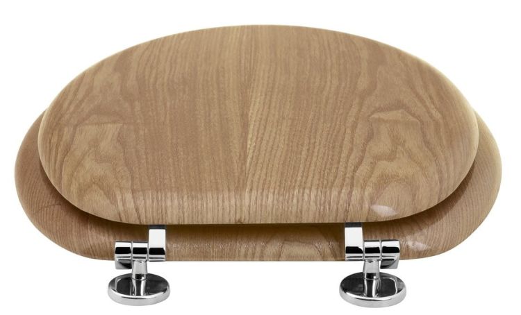 AQUALINE deska WC, MDF, dąb