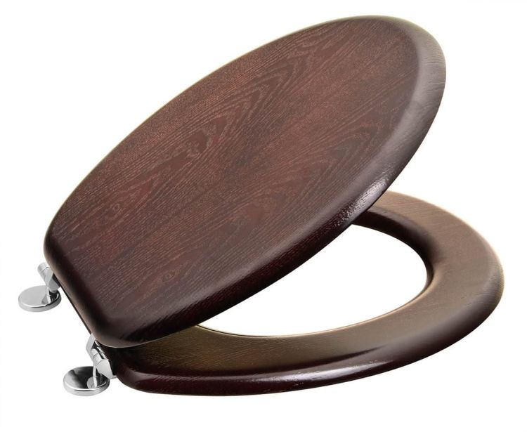 AQUALINE deska WC, MDF, orzech