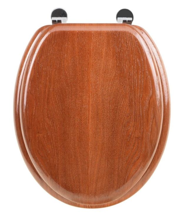 AQUALINE deska WC, MDF, wiśnia