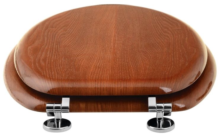 AQUALINE deska WC, MDF, wiśnia