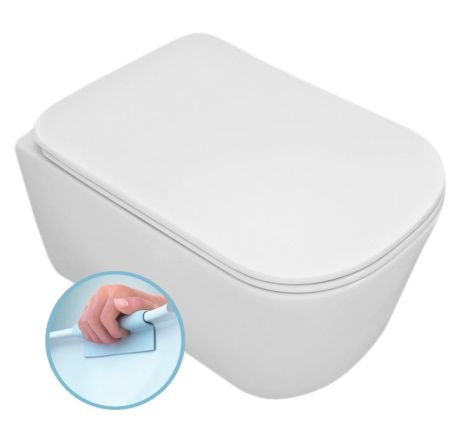 Przejdź do produktu TRIBECA WC wiszące, Rimless, 35x54cm, biały