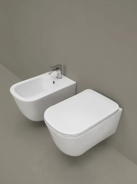 TRIBECA deska WC SLIM Soft Close , duroplast, biała