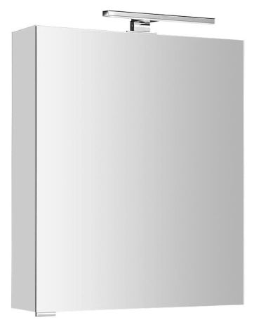 Przejdź do produktu MIRRÓ szafka z lustrem, oświetlenie LED, 60x70x15cm, lewa/prawa, srebro