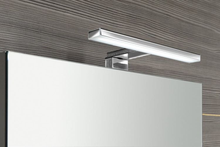MIRRÓ LED szafka z oświetleniem LED, 60x70x15cm, lewa/prawa, srebro