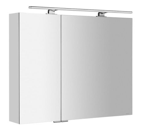 Przejdź do produktu MIRRÓ szafka z lustrem, oświetlenie LED, 90x70x15cm, srebro