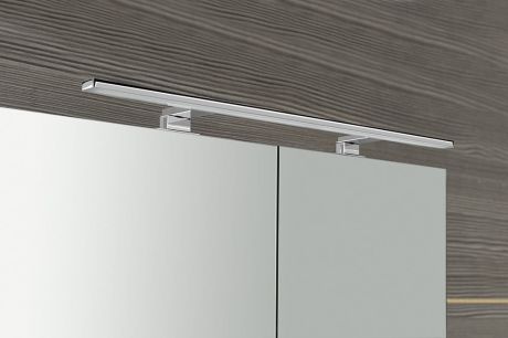 Przejdź do produktu MIRRÓ szafka z lustrem, oświetlenie LED, 100x70x15cm, srebro