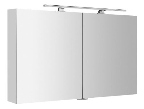 Przejdź do produktu MIRRÓ szafka z lustrem, oświetlenie LED, 120x70x15cm, srebro