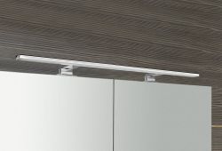 MIRRÓ LED szafka z oświetleniem LED, 120x70x15cm, srebro