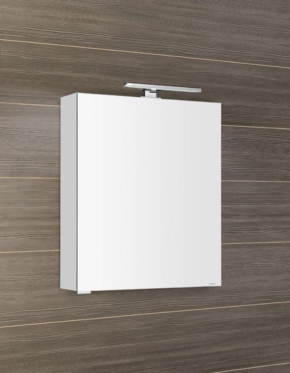 MIRRÓ LED szafka z oświetleniem LED, 60x70x15cm, lewa/prawa, czujnik zbliżeniowy, srebro