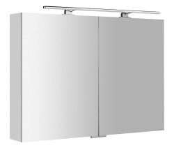 MIRRÓ LED szafka z oświetleniem LED, 100x70x15cm, czujnik zbliżeniowy, srebro