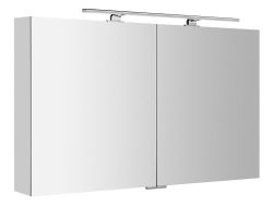 MIRRÓ LED szafka z oświetleniem LED, 120x70x15cm, czujnik zbliżeniowy, srebro