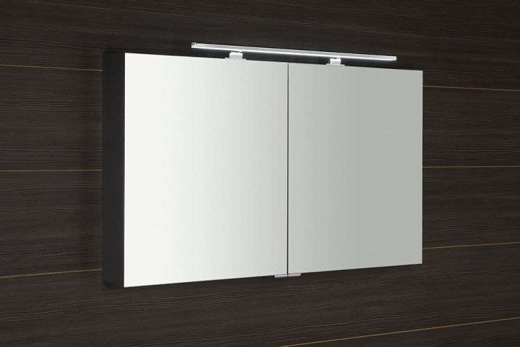 MIRRÓ LED szafka z oświetleniem LED, 120x70x15cm, czujnik zbliżeniowy, srebro