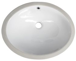 Umywalka ceramiczna 43x33cm, pod blat