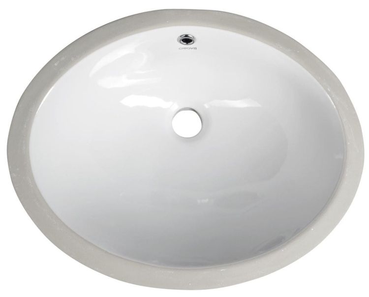 Umywalka ceramiczna 43x33cm, pod blat