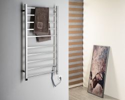 ESKINADO Suszarka ręczników kwadratowa z wył. czasowym ,1160x620 mm, 120W, stal