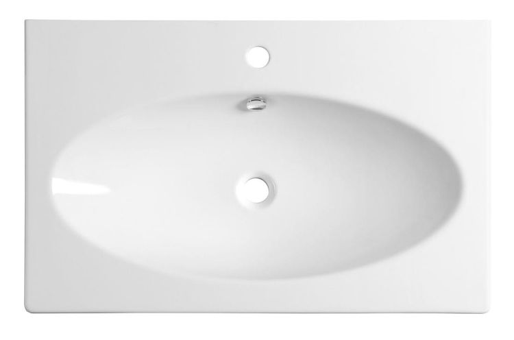 SISTEMA X umywalka ceramiczna 80x51cm, biała