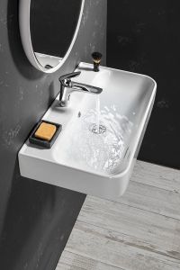 SISTEMA U umywalka ceramiczna 70x38 cm, biała