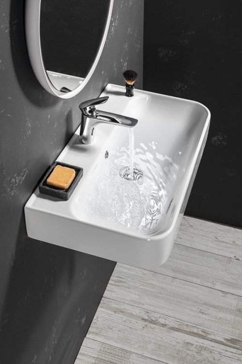 SISTEMA U umywalka ceramiczna 70x38 cm, biała