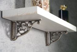 Półka 60x3x14cm na uchwyty LL009 a LL025, starobiała