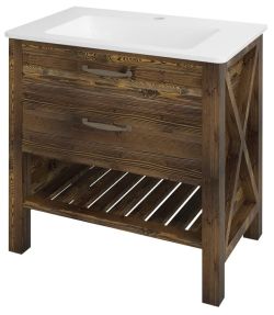 WESTERN szafka umywalkowa 77x86x48,5cm, świerk bejcowany
