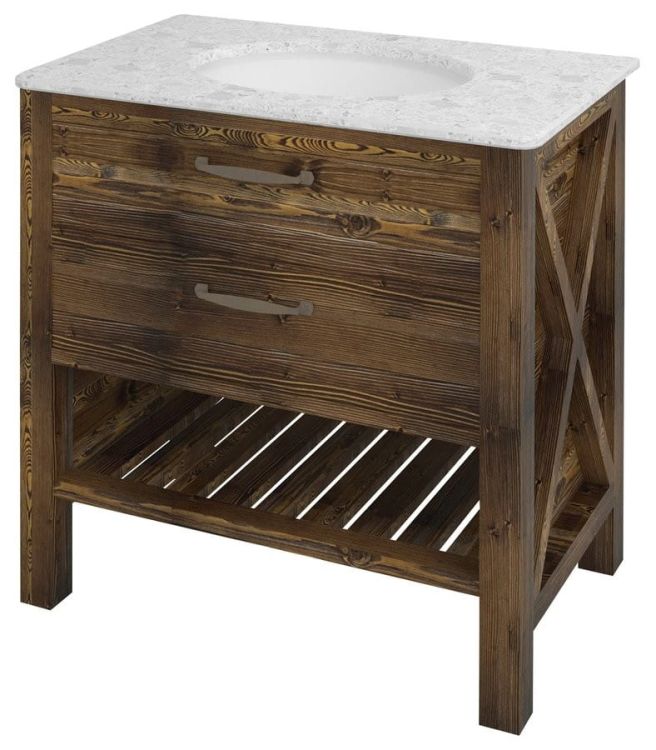 WESTERN szafka umywalkowa 77x86x48,5cm, świerk bejcowany