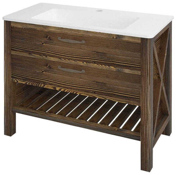 WESTERN szafka umywalkowa 97x86x48,5cm, świerk bejcowany