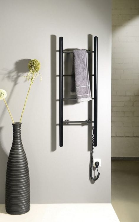 KARBO elektr. suszarka na ręczn. okrągłe profile, 400x1120 mm, 87 W, czarny