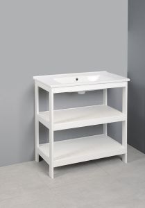 ETIDE szafka umywalkowa 81,5x86x44 cm, biały mat