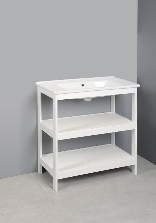 ETIDE szafka umywalkowa 81,5x86x44 cm, biały mat