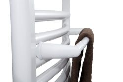 Suszarka ręczników na grzejnik 36 cm, prosty, biały