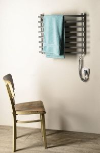 Elektryczna suszarka na ręczniki, 570x465 mm, 72 W, szary metalik (RAL9007)