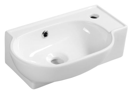 Przejdź do produktu YUMO umywalka ceramiczna narożna 45x28cm, biały