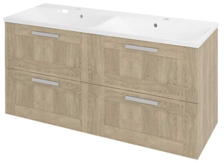 Przejdź do produktu AMIA szafka umywalkowa 119x60x45cm, dąb Texas