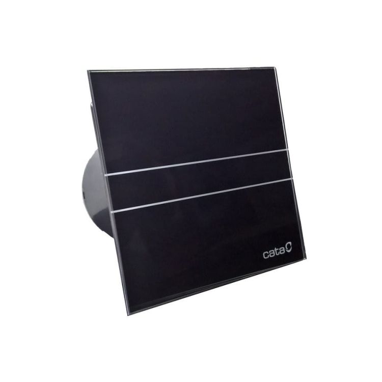 E-100 GBT wentylator łazienkowy z wyłącznikiem czasowym, 8W, wylot 100mm, czarny