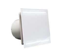 E-100 GL wentylator łazienkowy osiowy, 8W, wylot 100mm, podświetlenie LED, biały