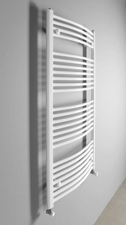 ORBIT Grzejnik łazienkowy obły, 450x1322 mm, 572 W, biały