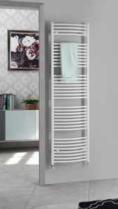 ORBIT Grzejnik łazienkowy obły, 600x1868 mm, 1033 W, biały